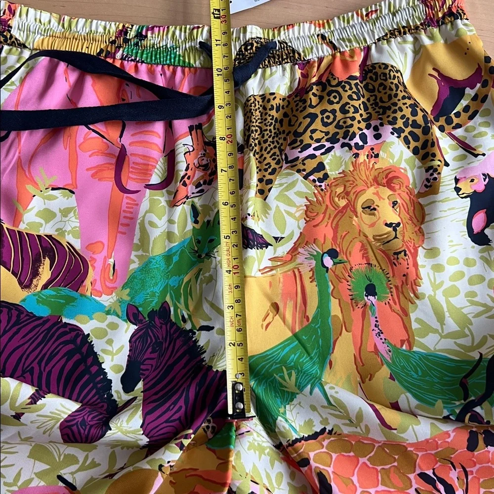 🆕 J. CREW Drapey wide-leg pant in Ratti® safari print - Picture 7 of 9